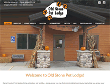 Tablet Screenshot of oldstonepetlodge.com